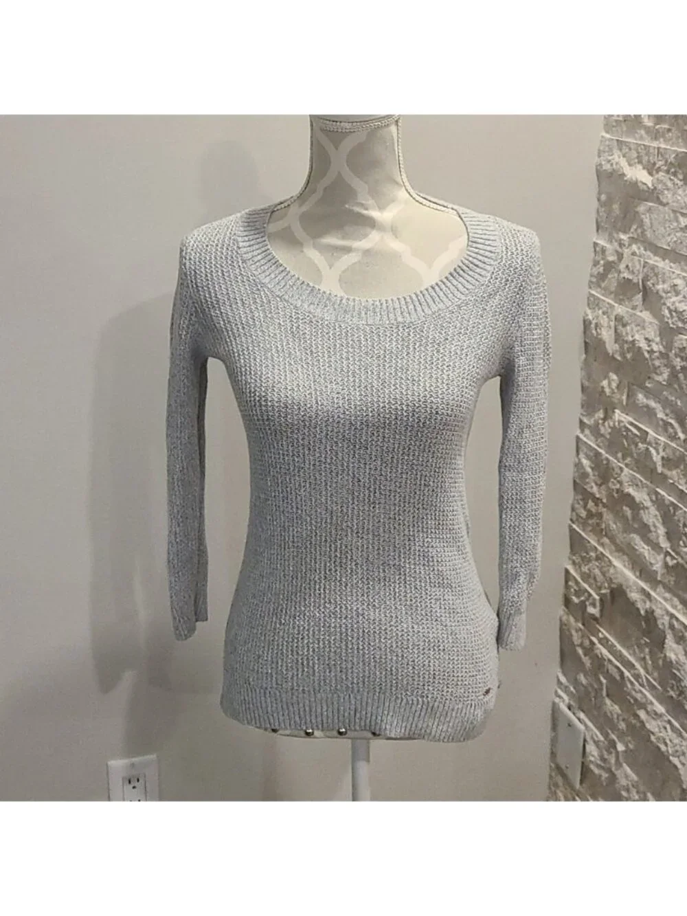Tommy Hilfiger Grey knit crew neck sweater
